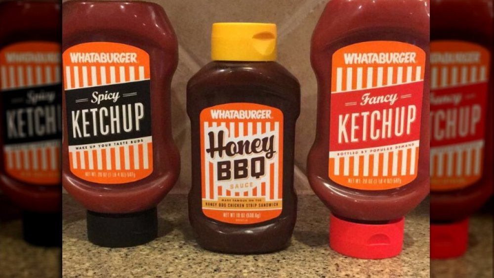 Whataburger BBQ sauce bottles