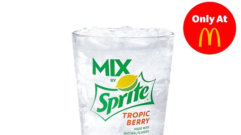 Glass of McDonalds exclusive Mix by Sprite