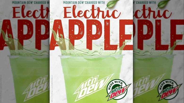 promotional image for Mountain Dew Electric Apple