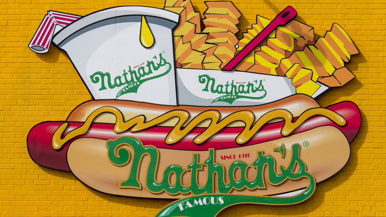 Nathan's Famous mural