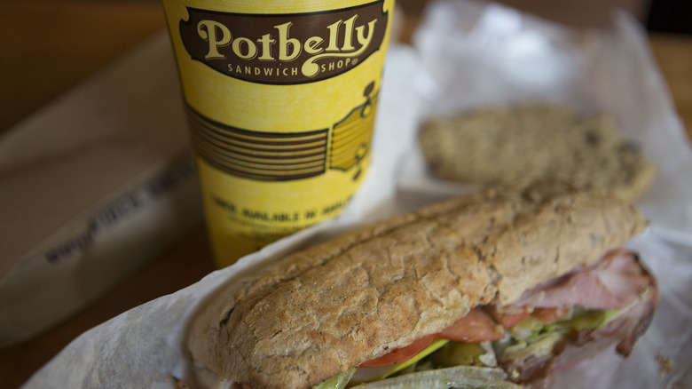 Potbelly sandwich and drink