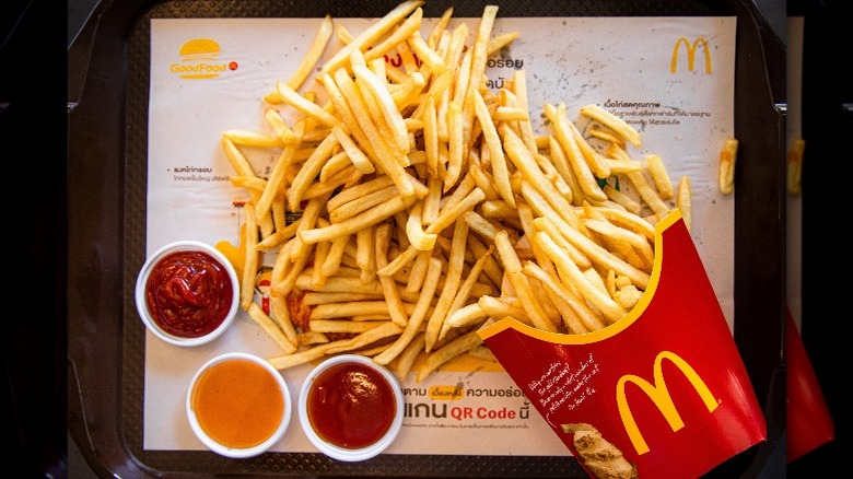 McDonald's fries on tray