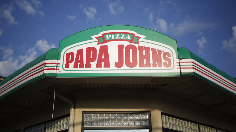 Papa John's storefront