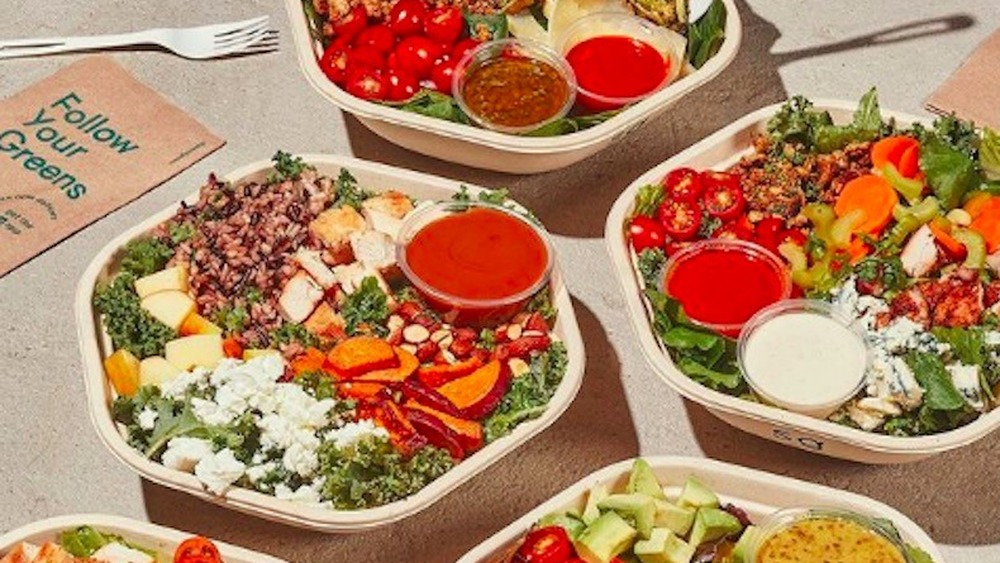 Bowls of salad from Sweetgreen