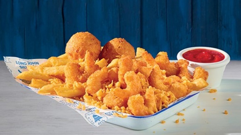 Fast food fried shrimp 