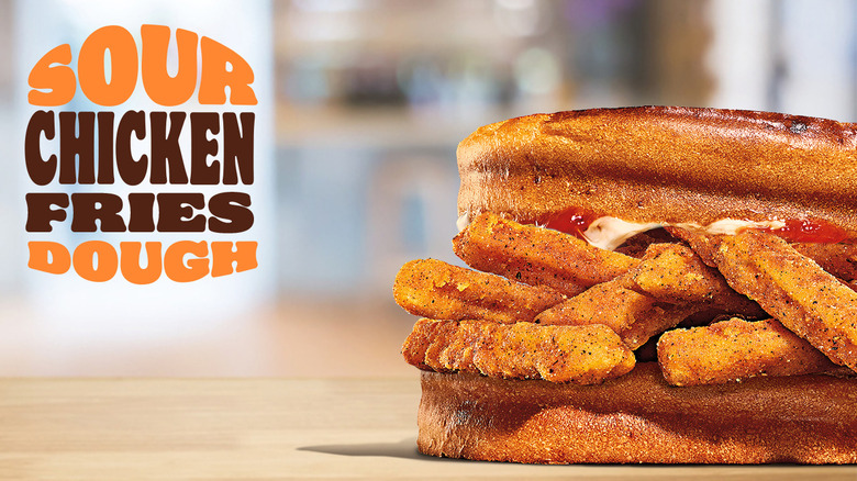 Burger King's chicken fries on sourdough