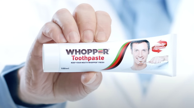 Burger King's Whopper flovored toothpaste