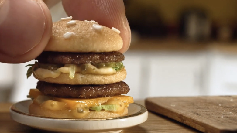 McDonald's Micro Mac burger