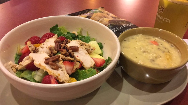 Panera Bread Cream of Chicken and Wild Rice Soup 