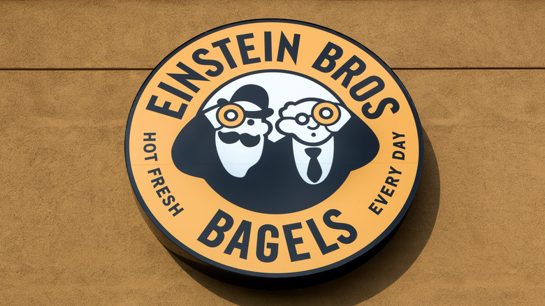 Einstein Bros. Bagels sign