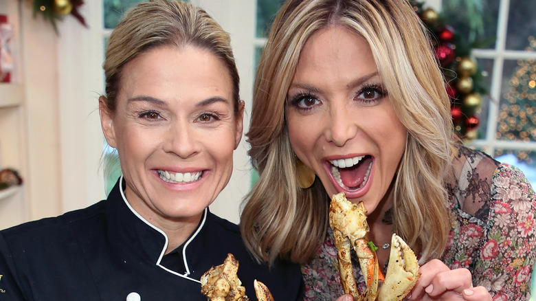 Cat Cora and Debbie Matenopoulos