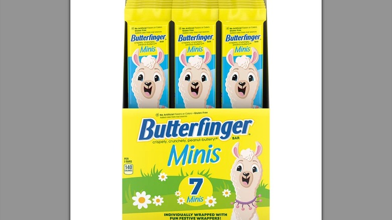 Llama-themed Butterfinger minis