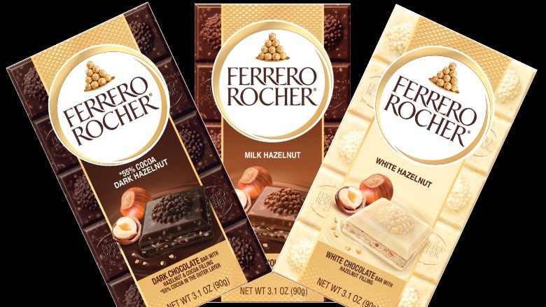 Ferrero Rocher chocolate bars