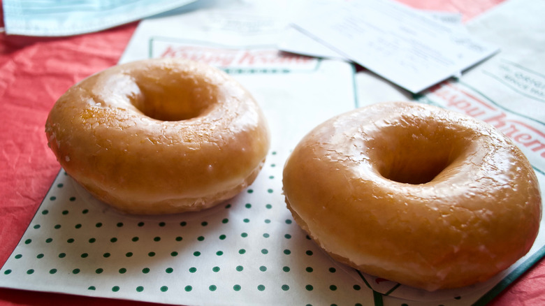 Krispy Kreme glazed donuts