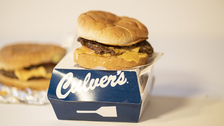 Culver's cheeseburger