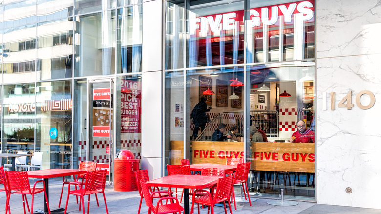 Five Guys restaurant exterior