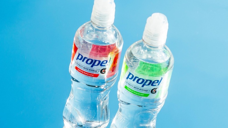 Two Propel water bottles