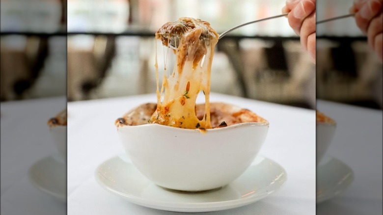 French onion soup at Fleming's