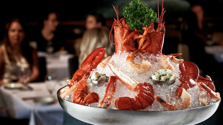 Ruth's Chris chilled seafood tower