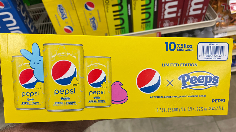 Box of Pepsi with Peeps flavoring