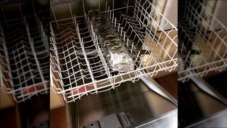 salmon in the dishwasher