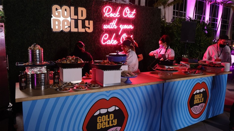 A food display from Gold Belly at the South Beach Wine & Food Festival