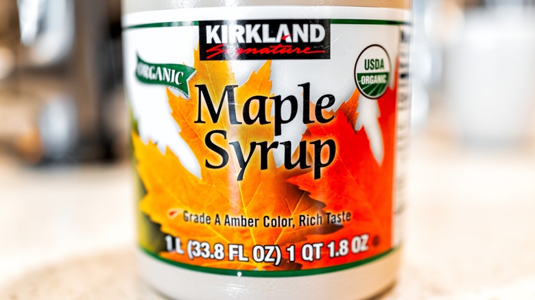 Kirkland organic maple syrup