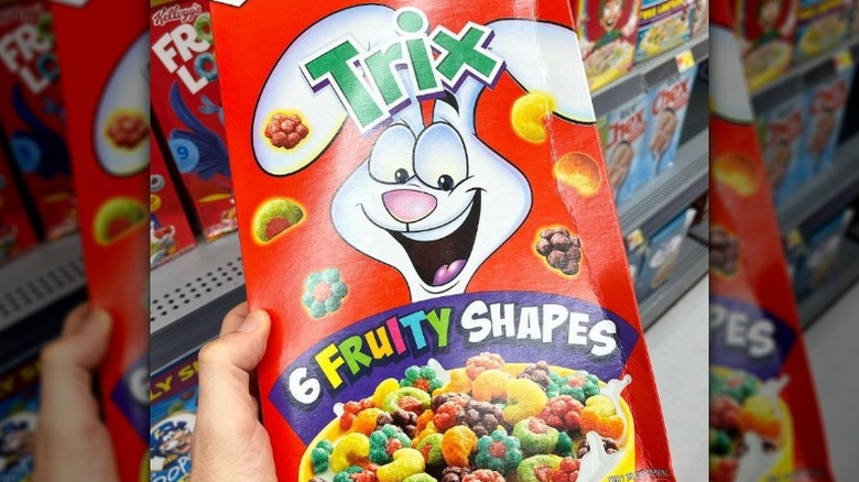 A box of Trix cereal