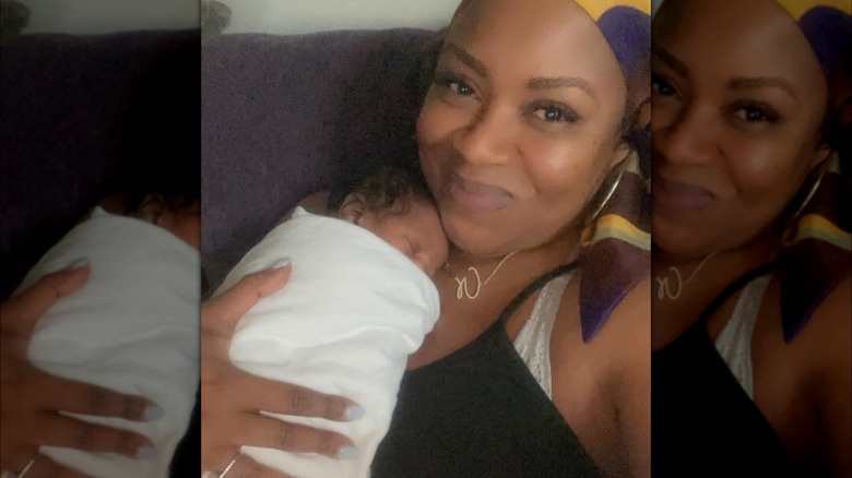 Gina Neely holding her grandson