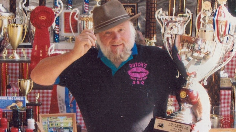 Butch Lupinetti & cooking trophies