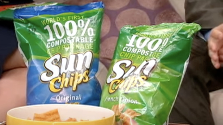 Frito-Lay's Sun Chips green and blue bag