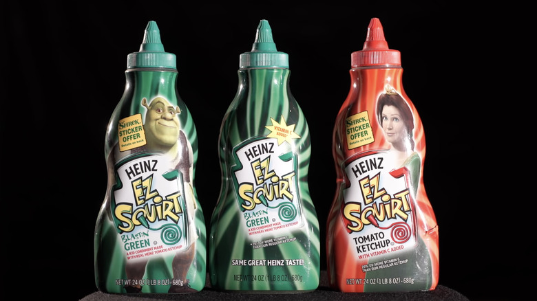 Heinz EZ Squirt Ketchup bottles