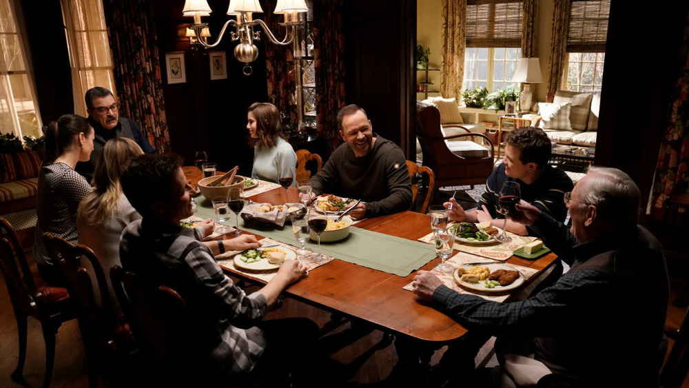 Blue Bloods family dinner scene