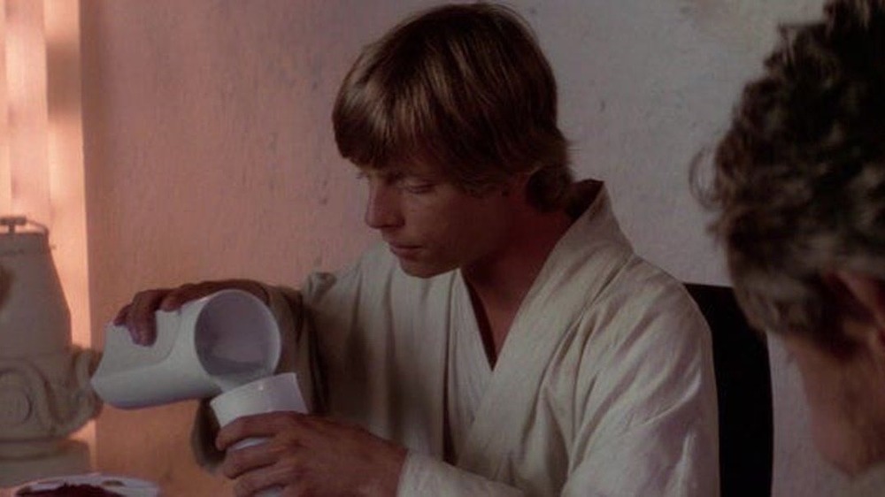 Mark Hamill blue milk in Star Wars