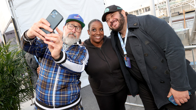 Adam Richman and friends taking a selfie