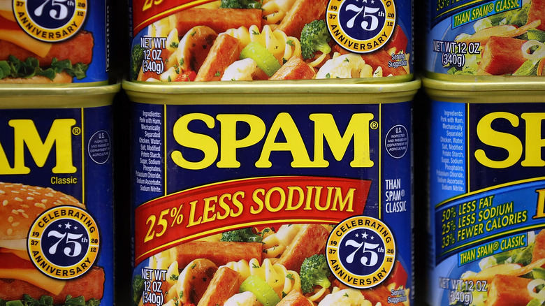 Spam canned meat