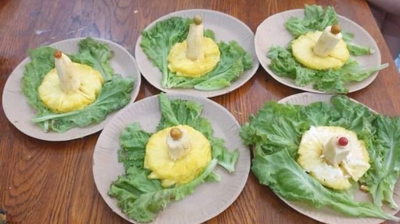 Banana candle salad