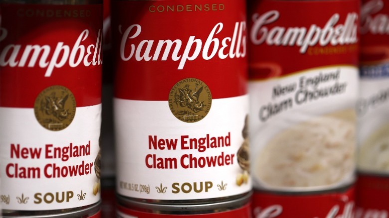 cans campbell's cream soup