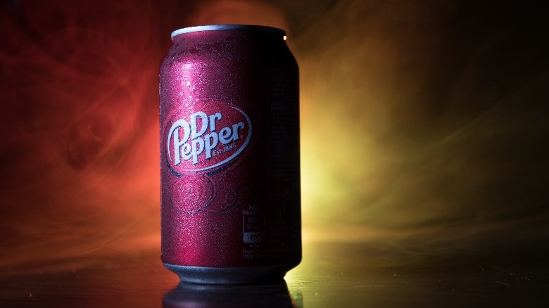 dr pepper can multi-color background