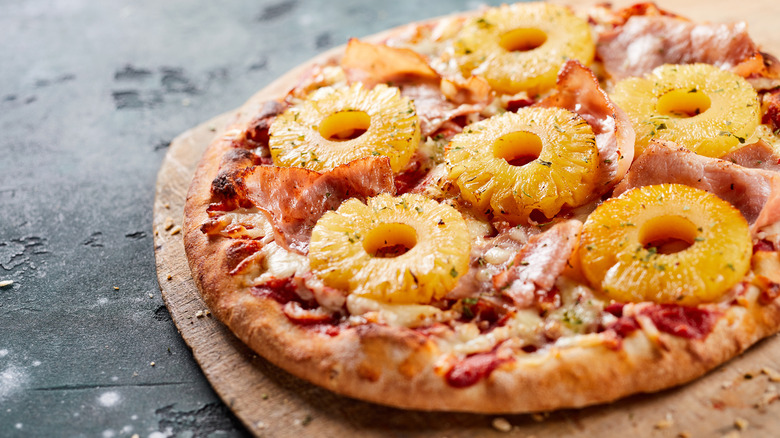 Pineapple on pizza