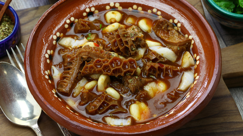 Bowl of Menudo soup