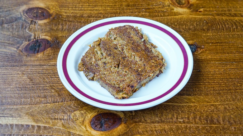 Fried Scrapple on plate
