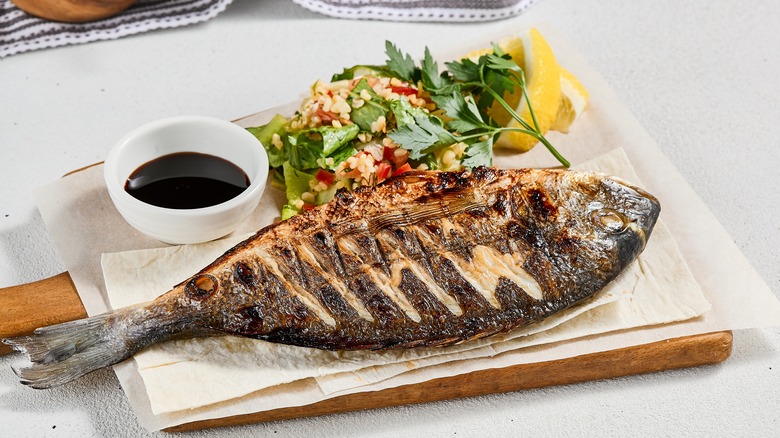 grilled whole fish