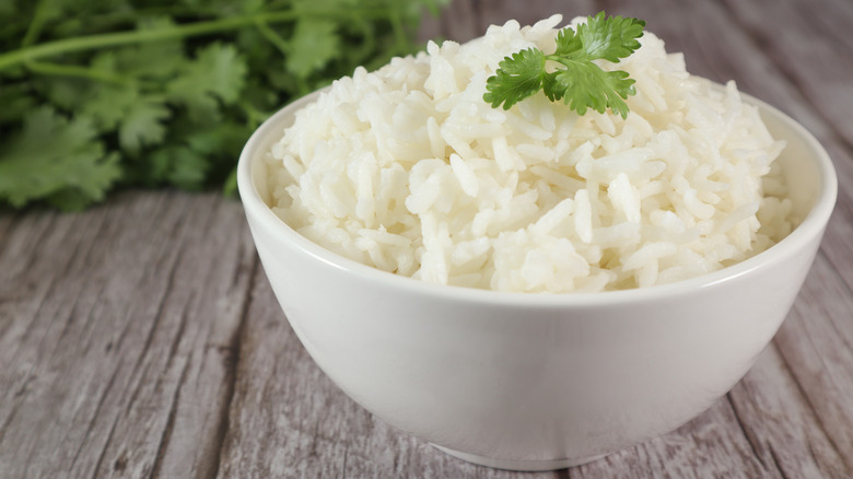 Rice in bowl