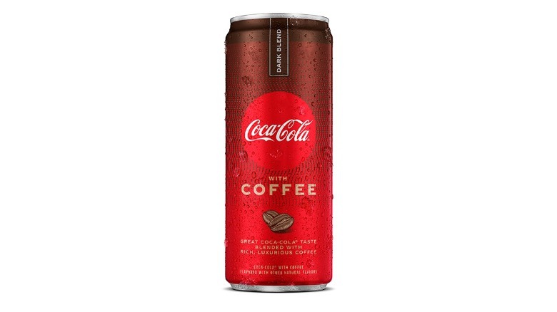 Coca-cola with coffee dark blend