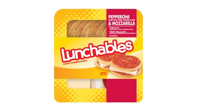 Pepperoni and mozzarella Lunchable 