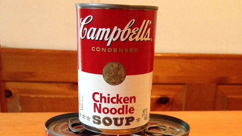 Campbell's chicken noodle soup can