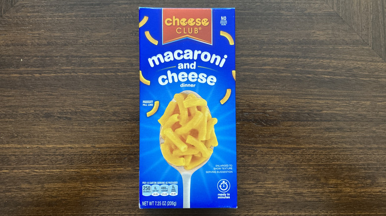 Box of Cheese Club mac and cheese