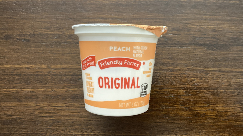 Cup of Aldi Friendly Farms Yogurt