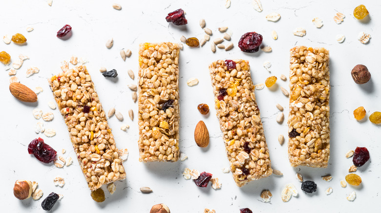 granola bars and nuts